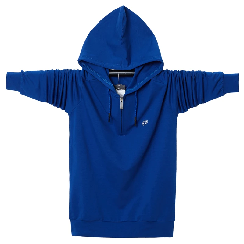 Большие размеры 6xl 5xl 4xl свитшот на молнии с капюшоном Мужские 2019 весенние