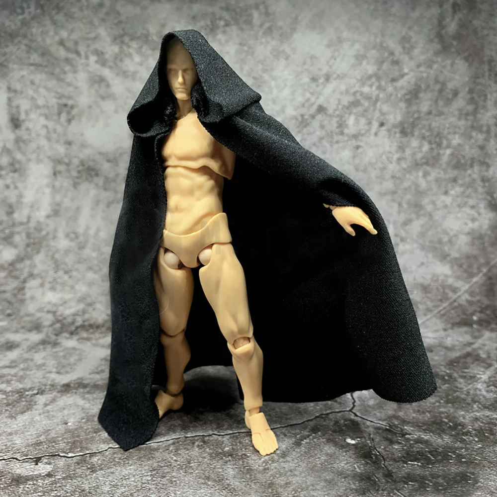 Плащ-накидка в масштабе 1:12 с шапкой для куклы Bandai SHF figma Body 7 цветов (без фигуры) |