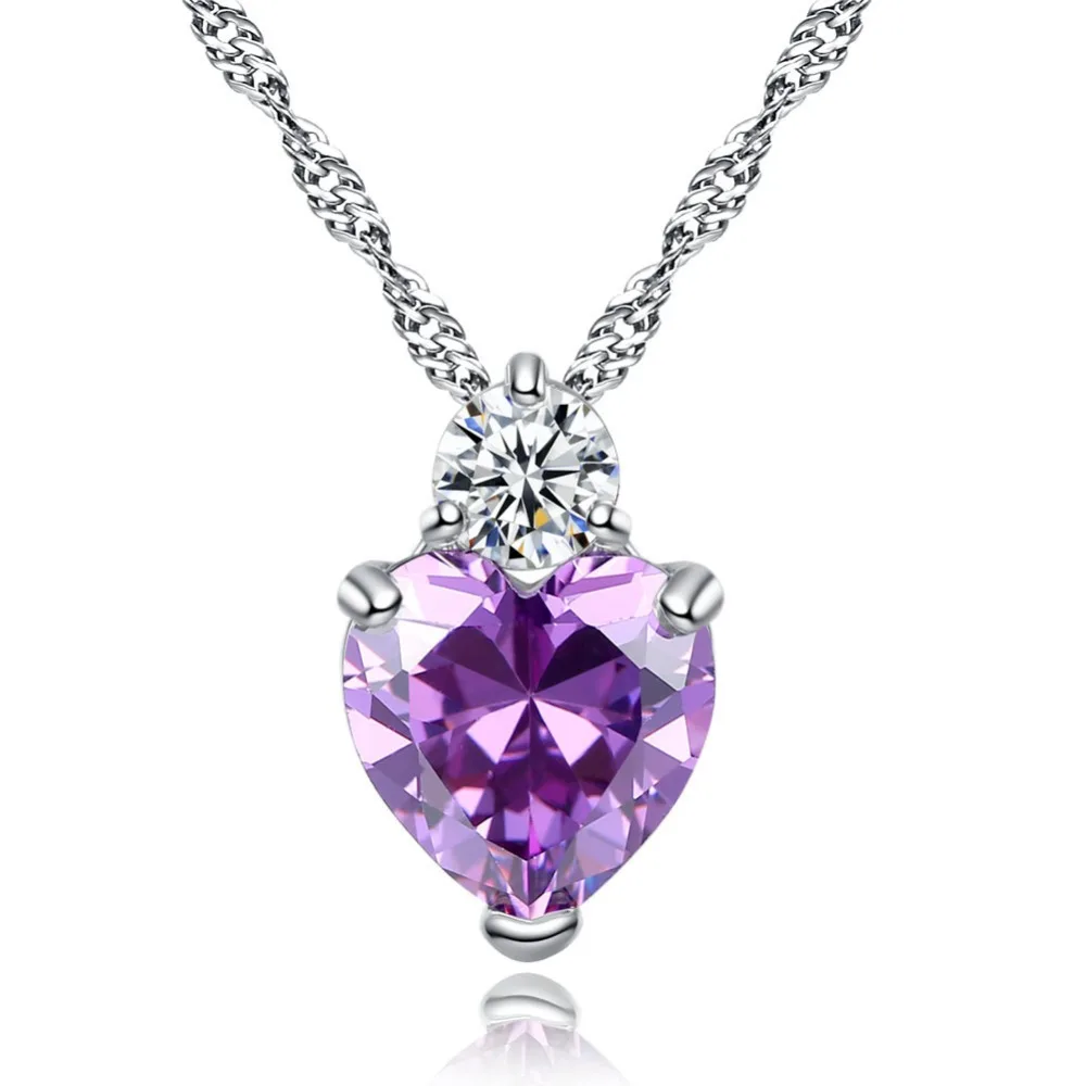 Новые Подвески в форме сердца модные Кристаллы от Swarovski ожерелья ювелирные