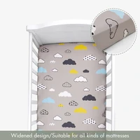 130cm70cm newborn baby fitted crib sheets printed bed sheet for children mattress cover protector cartoon sheets