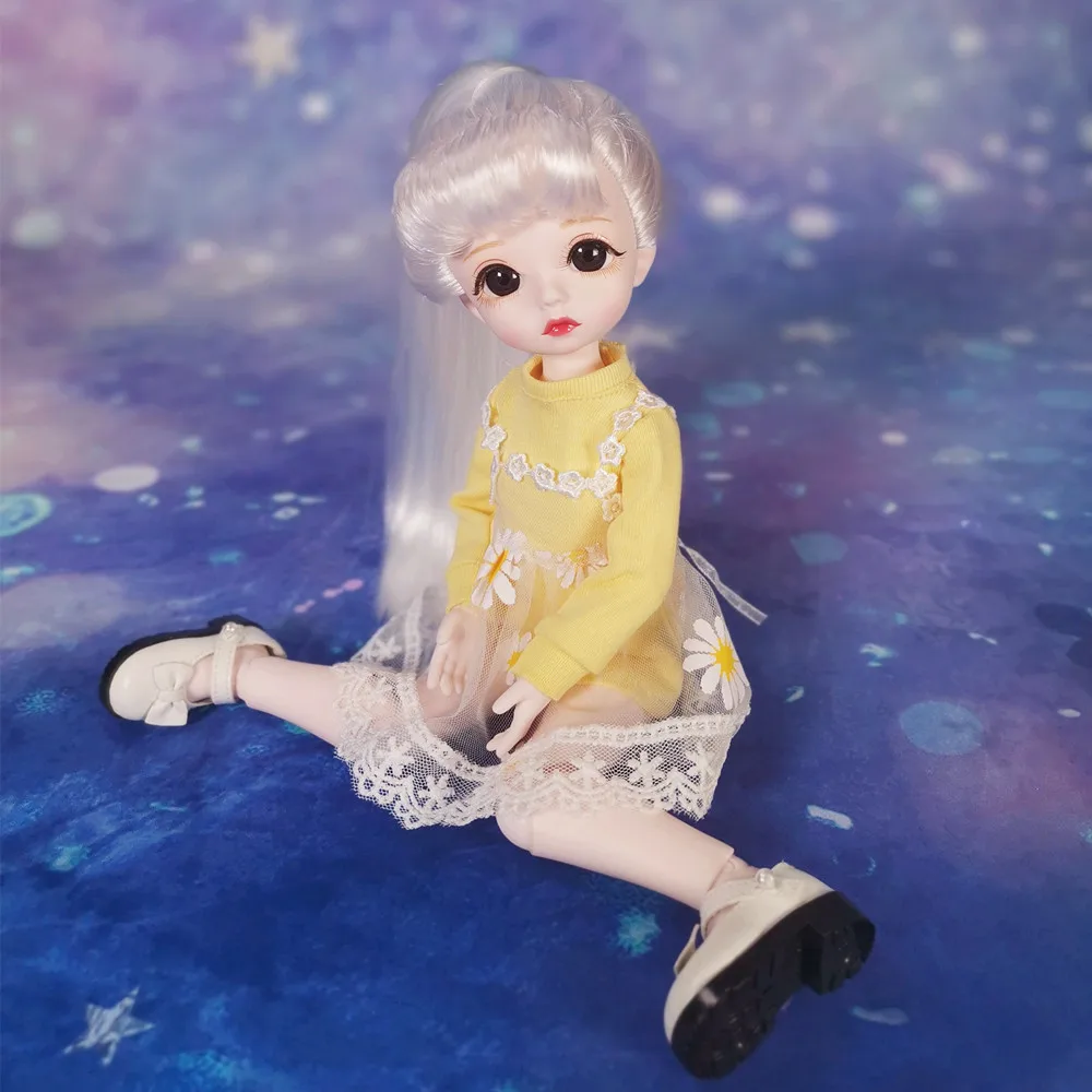 Кукла Фея DBS DREAM 1/6 BJD No.BL136 белые волосы механические суставы тела с макияжем