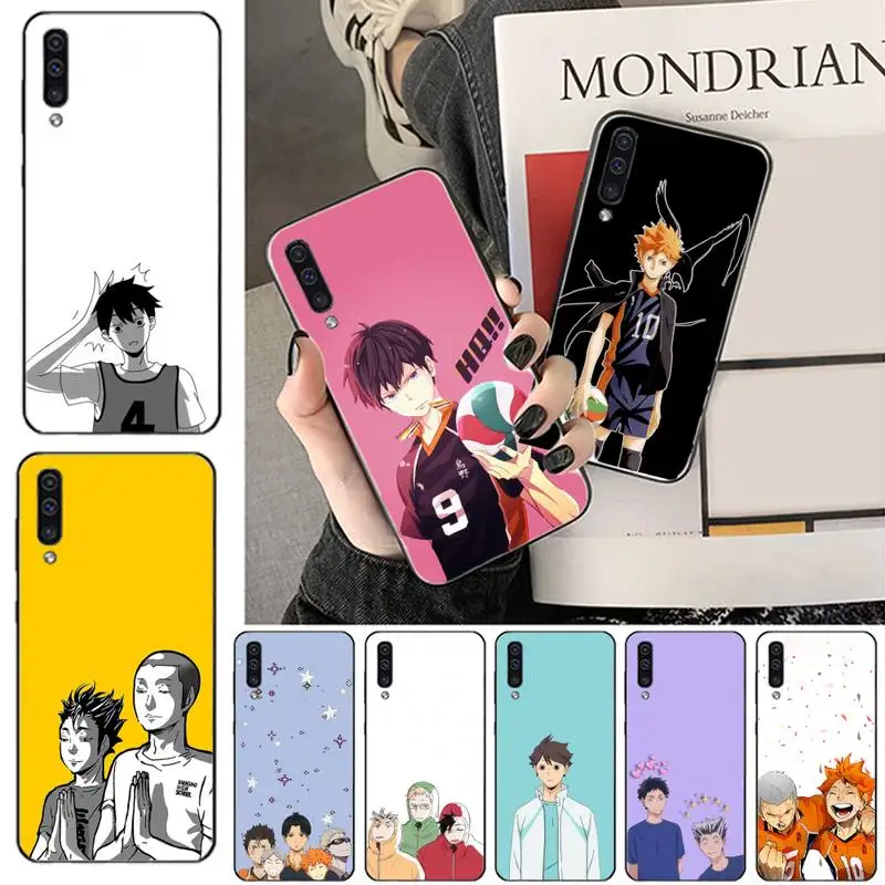 

cartoon basketball anime Haikyuu Phone Case For Samsung galaxy S 7 8 9 10 20 edge A 6 10 20 30 50 51 70 note 10 plus