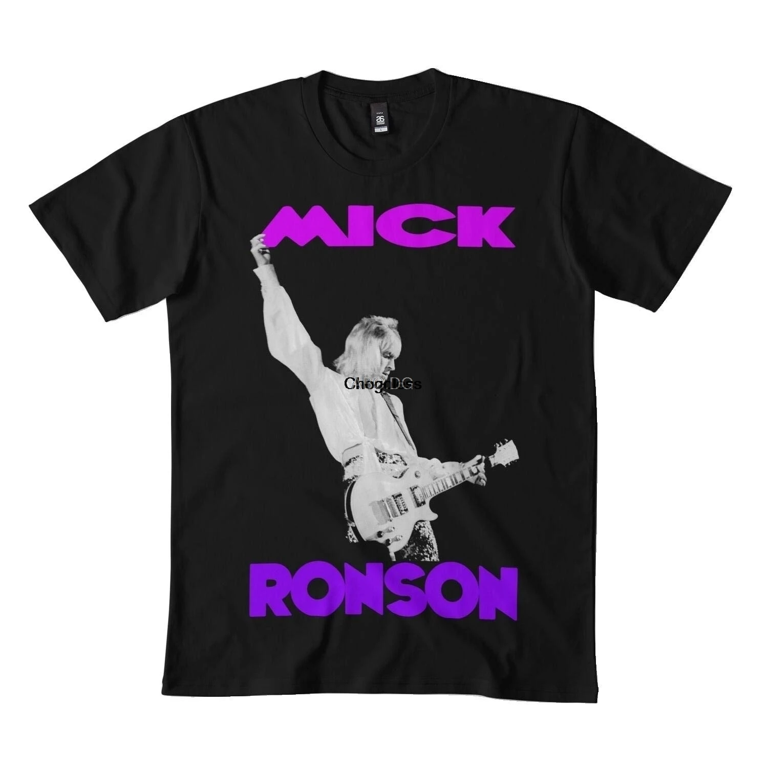 Классическая черная футболка Mick Ronson bl | Футболки на заказ