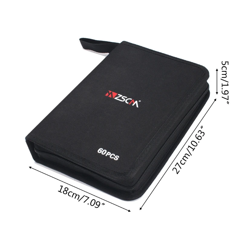 

C5AB 60 Pcs 1.0mm Colored Gel Pens with Storage Bag Coloring Drawing Markers Writing Tool Office School Stationery