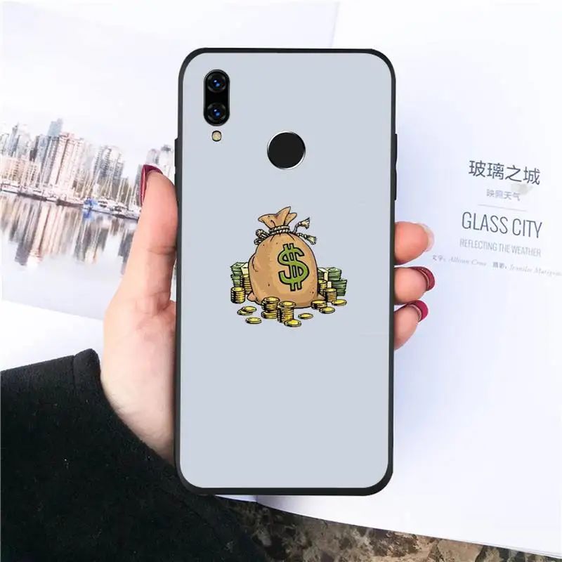 

Dollar Monopoly rich necessary Phone Case For huawei honor 10i 10 lite 8x 9x 20 30 v30 pro mate 20 30 40 lite pro cover