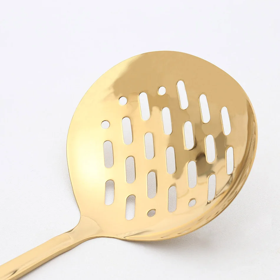 8 шт. антипригарные золотые титановые кухонные инструменты из нержавеющей стали