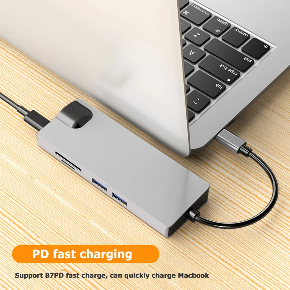 VGA RJ45 PD кард ридер адаптер Тетрадь смартфон расширения конвертер HW TC12 USB C