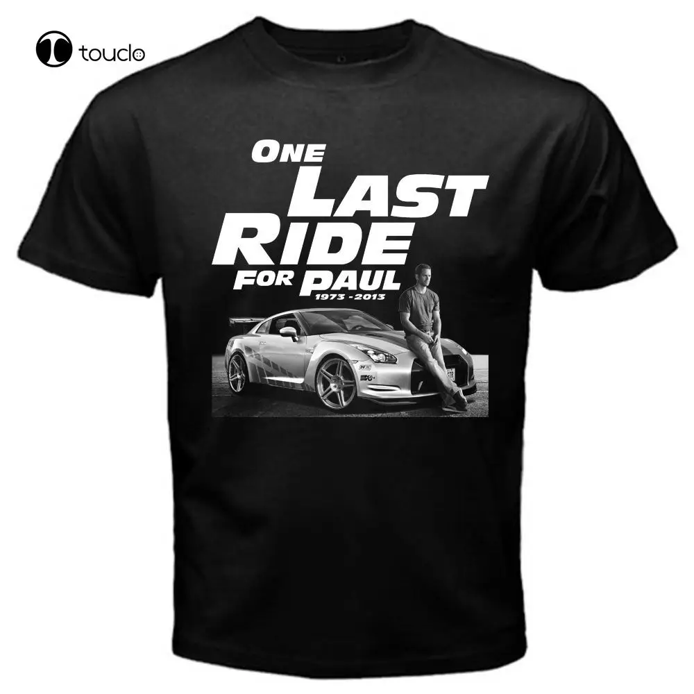 

New Fast And Furious 7 One Last Ride For Paul Walker T Shirt Men Design T Shirt Us Standard Size Tee Shirt S-5Xl