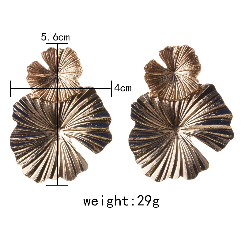 2020 геометрические массивные серьги ZA женские металлические в стиле хип хоп панк