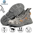 Мужские кроссовки со стальным носком, защита от ударов, рабочая повседневная обувь, модные ботинки для пешего туризма, защитные рабочие ботинки, осень