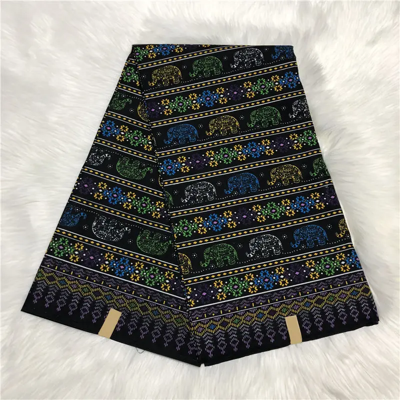 Полиэстер качество нигерийский Chitenge Анкара ткань Гана Kente воск Африканский Kitenge печать ткань для ткани в 6 ярдов WD30