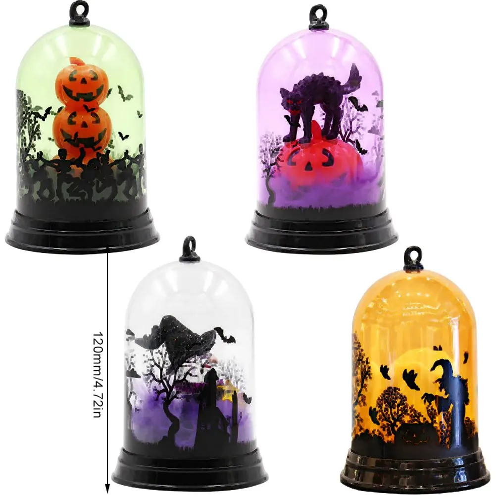 

Halloween Pumpkin Lantern Witch Lantern Cat Lantern Candle light Party Home Decor Light Atmosphere Lights Halloween Party Lamp