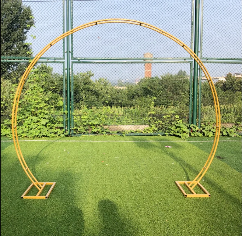 

Wedding props background ring double pole flower gate arch frame single pole arch arc wedding