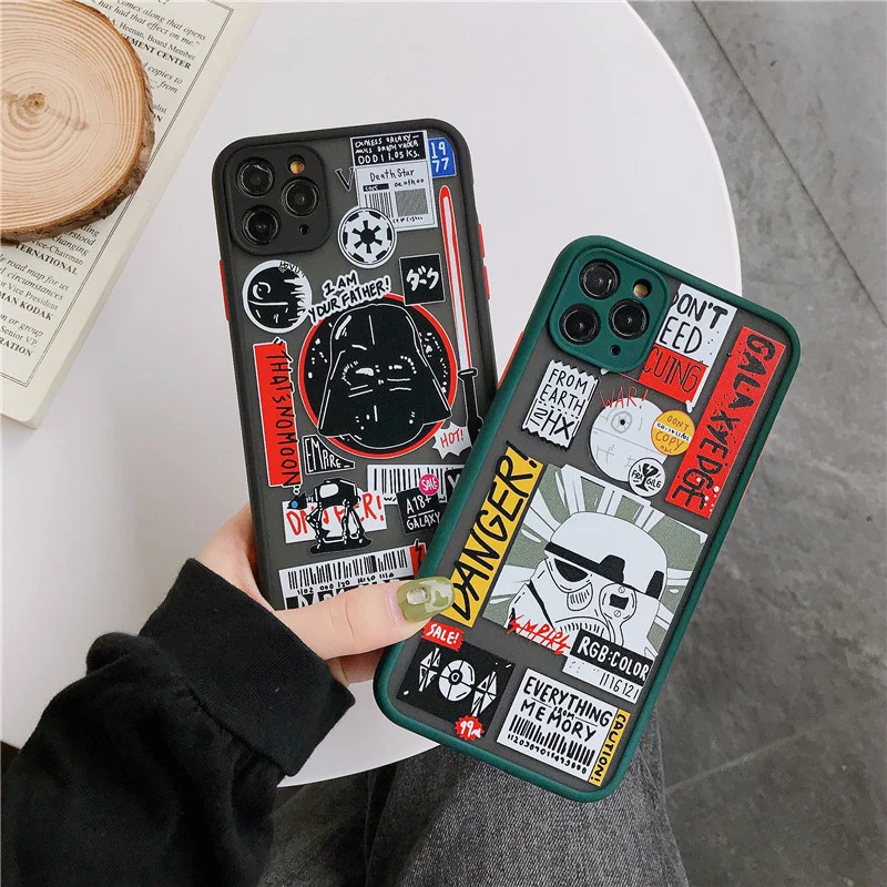 star wars disney iphone case silicone sesame street darth vader imperial stormtrooper protector cases for iphone 11 12 pro max free global shipping