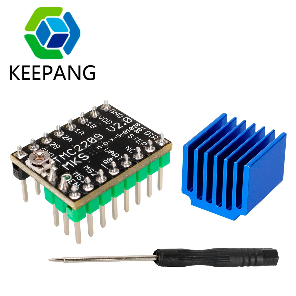 Бесшумный драйвер двигателя MKS TMC2226 TMC2225 V2.0 TMC2208 TMC2130 DRV8825 A4988 шагового StepStick
