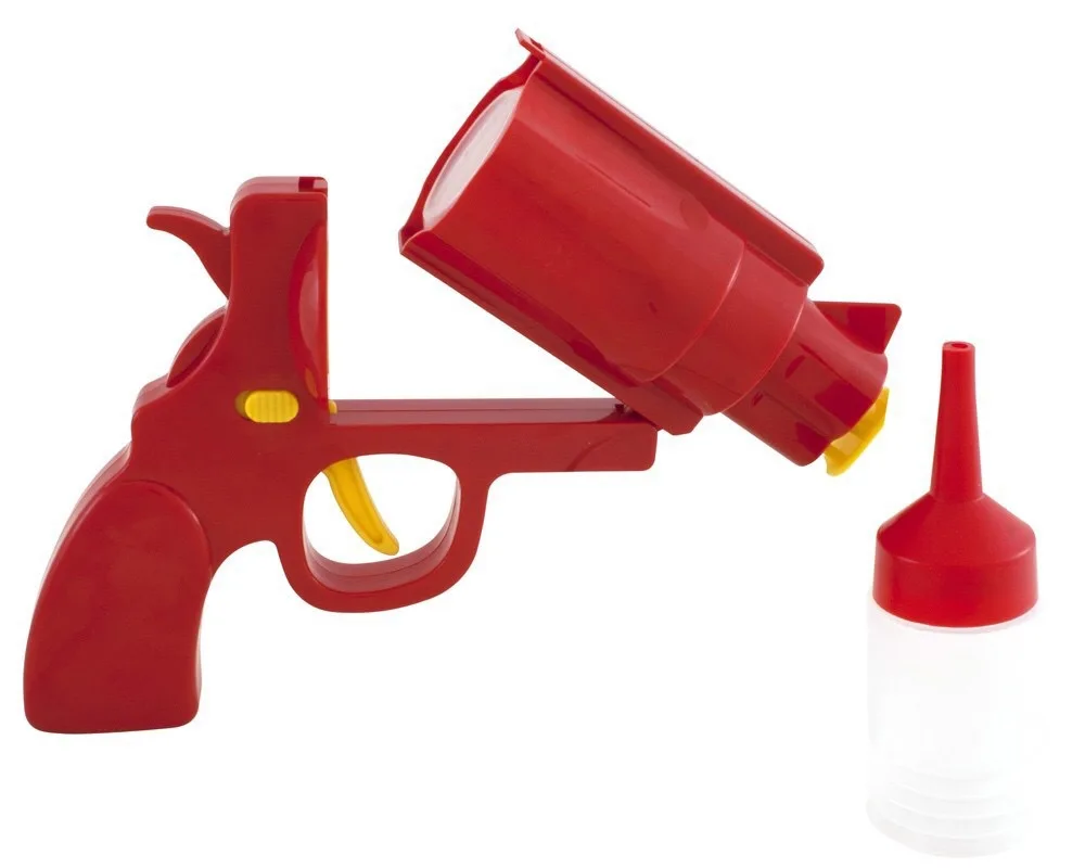 Creative Sauce Bottle Ketchup Mustard Salad Dressing Revolver |