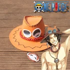 Portgas  D  Ace шляпа ковбойская шляпа цельнокроеная косплейная одежда шляпа реквизит Солнцезащитная Шляпа Пляжная шляпа подарок