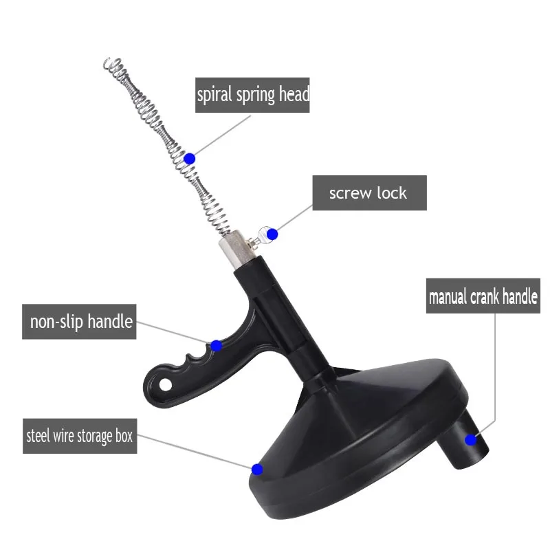 Ручной инструмент для блокировки канализации в кухонном унитазе 5 м | Дом и сад