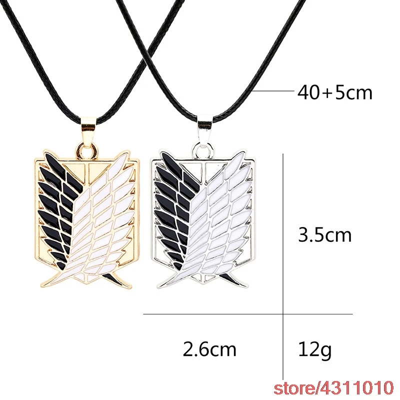 Модное ожерелье с подвеской в виде аниме атака на Титанов значок легиона цзюу но