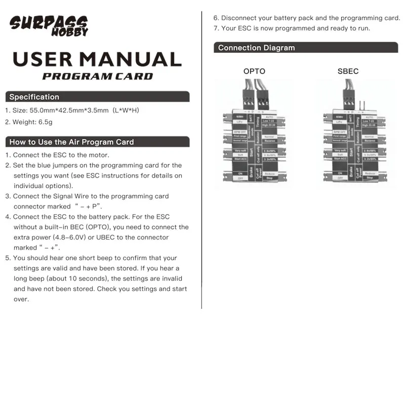 программируемая карточка surpass ho