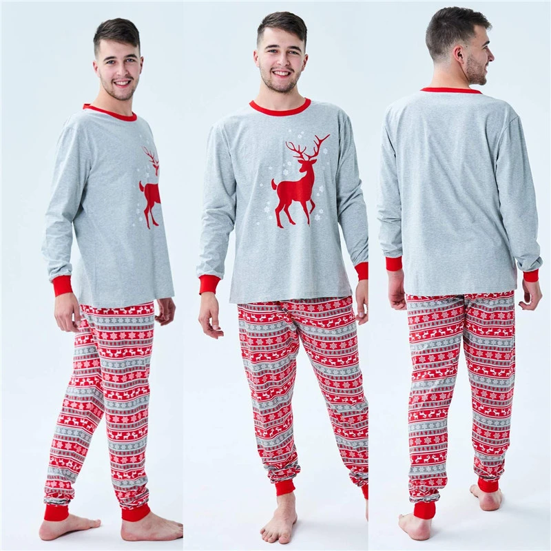 Пижама семейная сочетающаяся на Рождество 2021 женская одежда для взрослых и детей