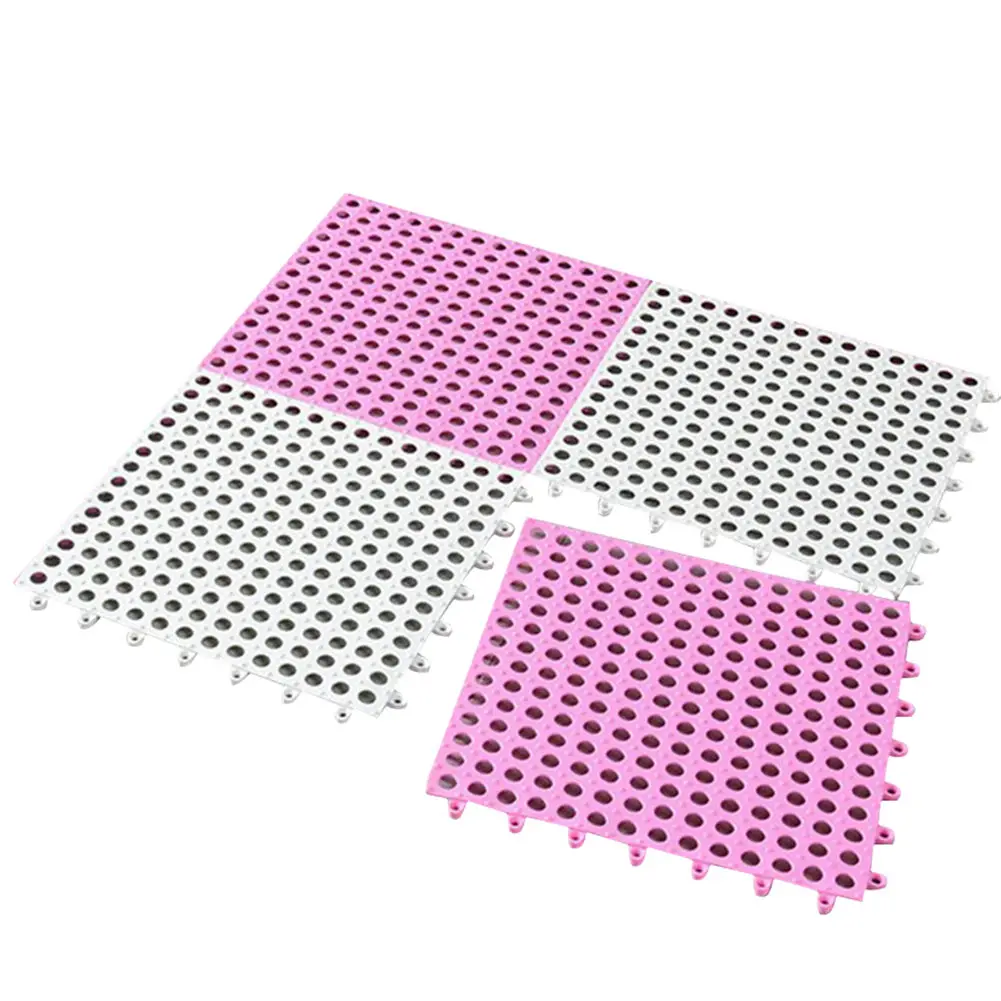 

Spot 4 Pcs Hollow Anti-slip Floor Mat Pad 30x30cm Splicing for Home Bathroom Kitchen Best Price