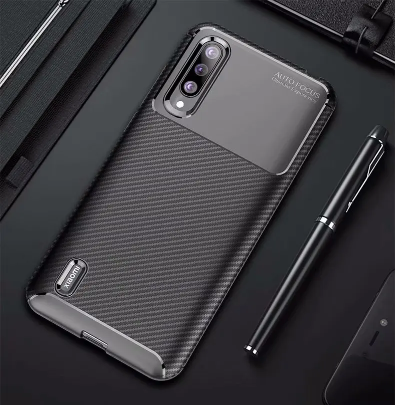

For Xiaomi Mi A3 Case Soft Silicone Carbon fiber Shockproof skin Protective Back Cover Case for xiaomi mi a3 lite mia3 shell