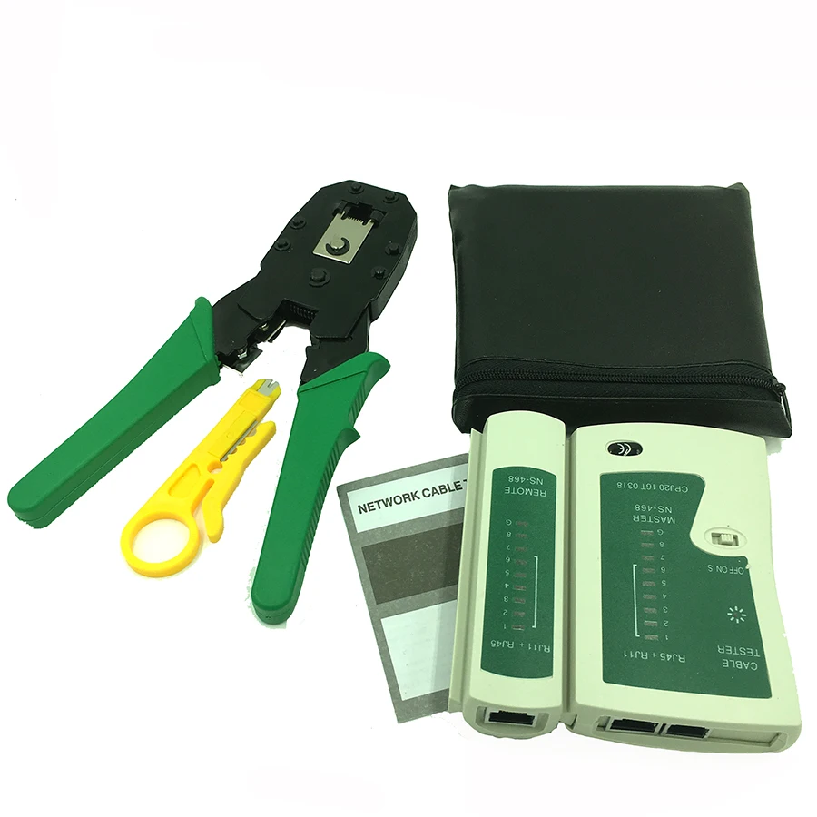 stripping crimping pliers network cable clamp pliers professional network cable tester rj45 rj11 rj12 cat5 utp lan cable tester free global shipping
