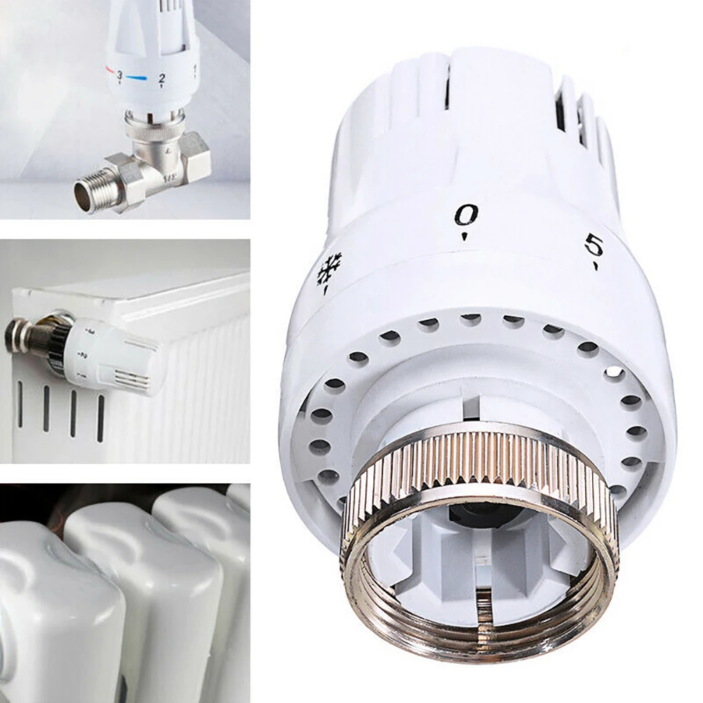 

2PCS Thermostatic Head Heater Floor Heating Electric Valves Water Separator Durable Convenient Radio Thermal Actuator 85MM