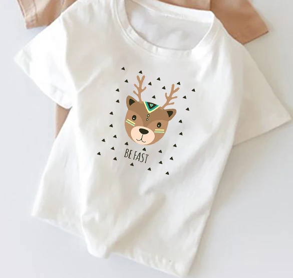 

Kids Cotton Kawaii T-Shirt Boys Girls cartoon animal Harajuku Shirts Child Baby Toddler summer Cartoon Tee Tops Clothing Short