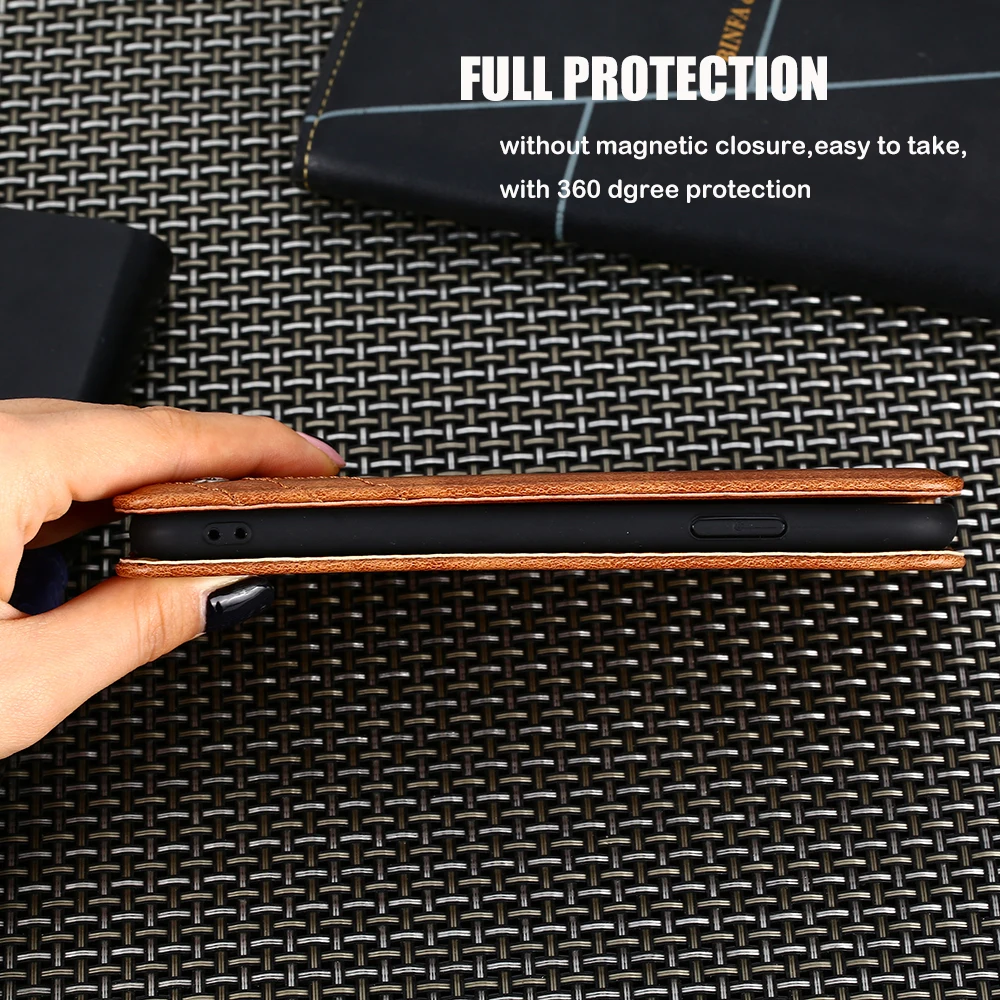 Leather Case For Xiaomi Redmi Note 9S Card Holder 9 Book Phone Cover Pro Max note9 Wallet Flip | Мобильные телефоны и