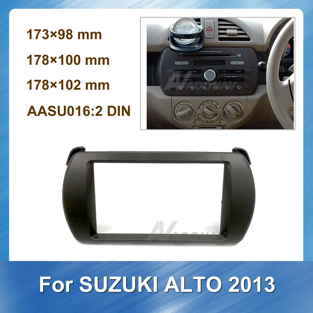 

Double Din Car Radio Fascia for Suzuki Alto 2013 Car DVD Panel Stereo Player Dash Trim Kits Special Dash Trim Kit Frame Panel