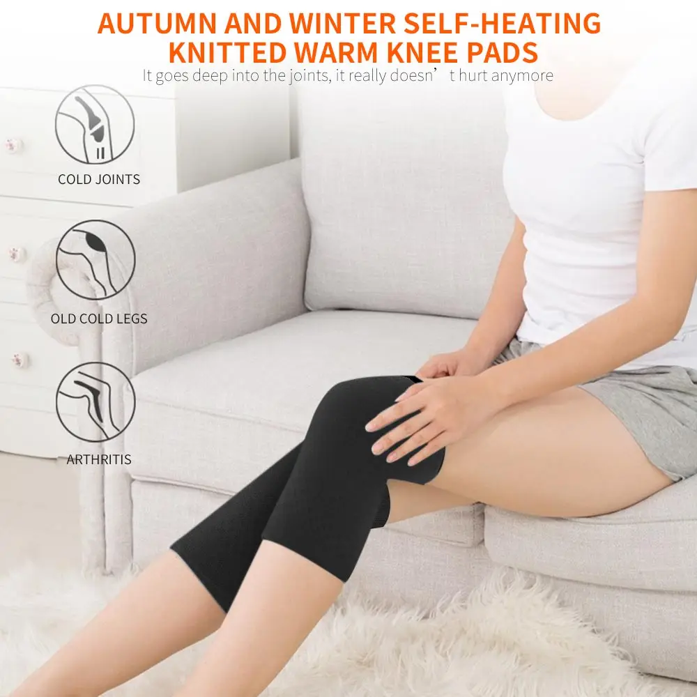 

2pcs Heated knee pads Pain Relief Arthritis Brace Support Self Heating Knee Sleeves Pad keep warm knee support