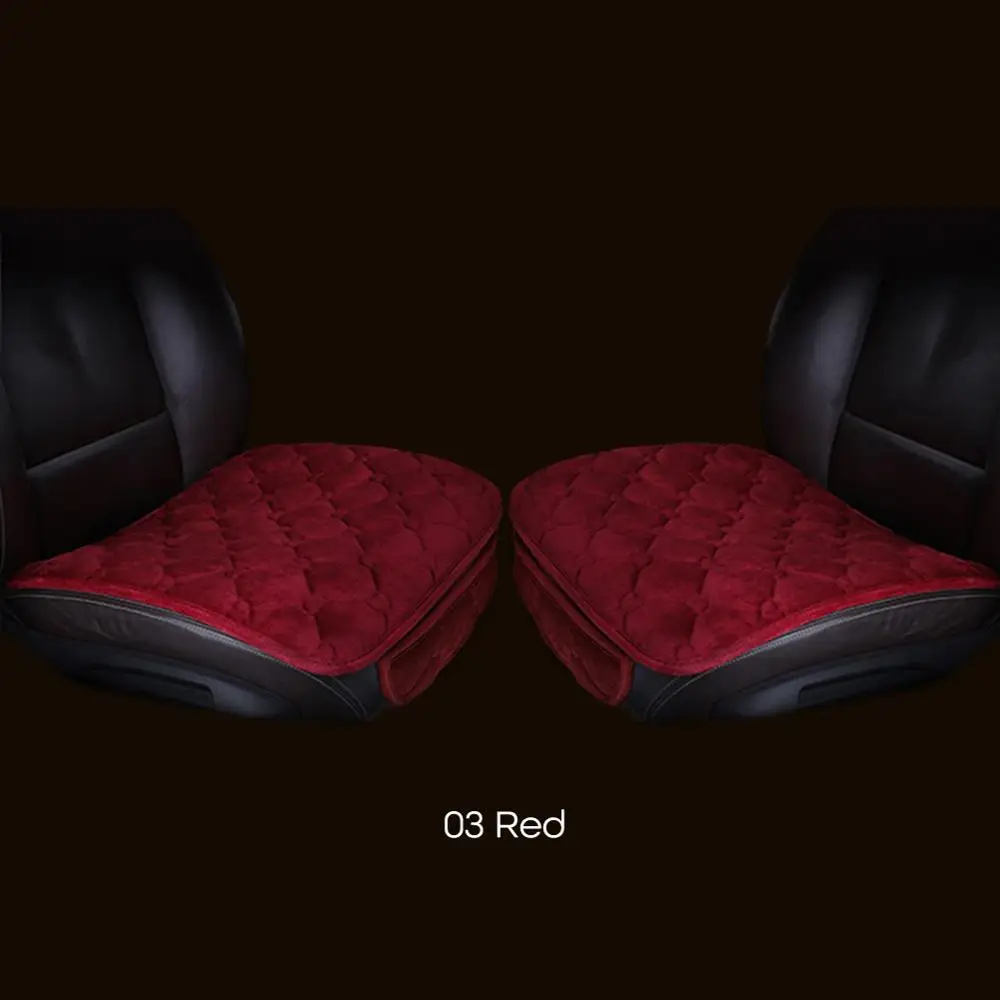 Чехлы для автомобильных сидений бархатные подушки зимние теплые Универсальные