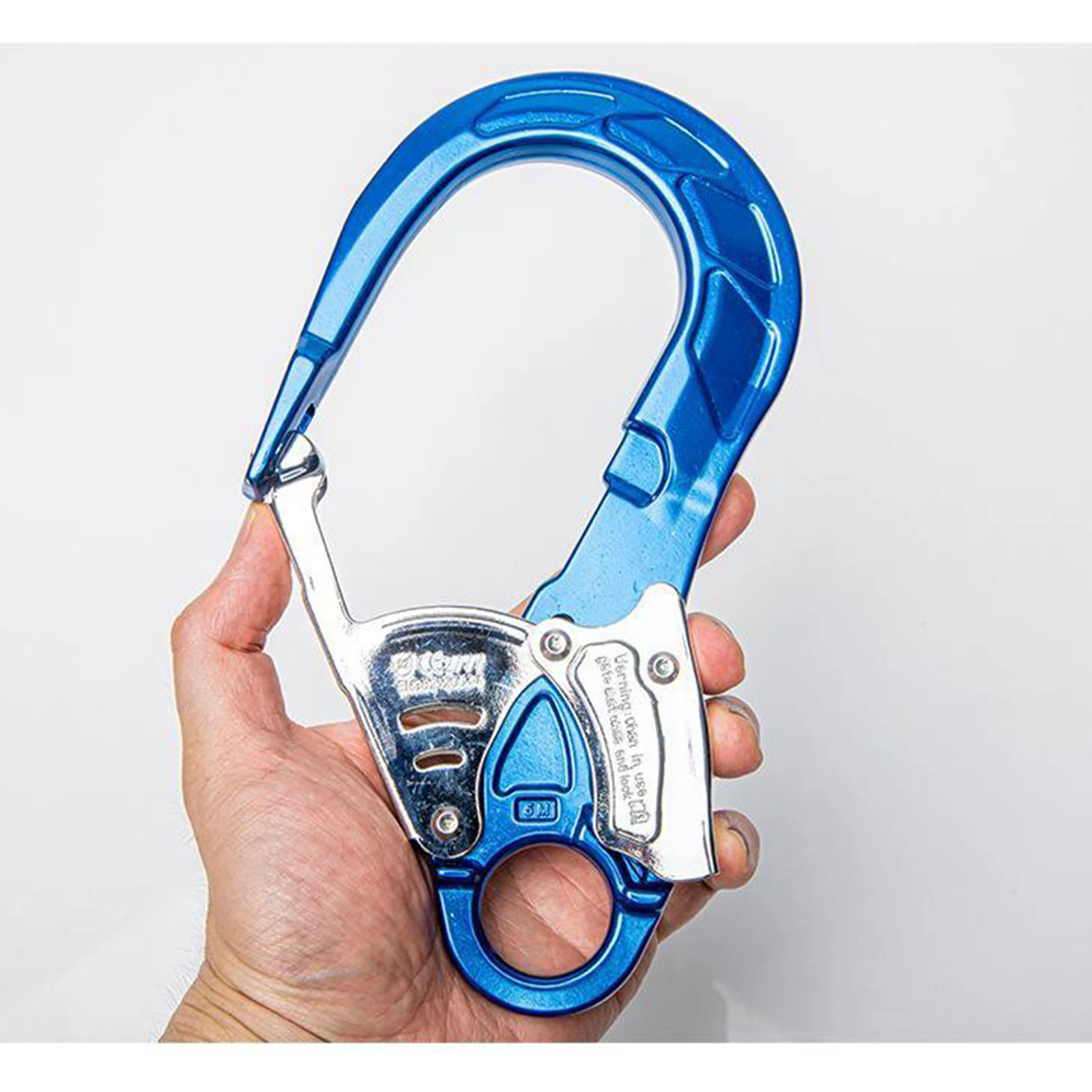 

23KN Aluminum Climbing Scaffold Spring Lock Snap Clip Fall Protection Hook Mountaineering Hammock Outdoor Gear Equipment