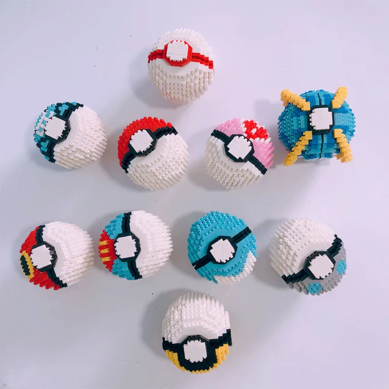 Pokémon блок дизайн дешевые игрушки Строительные блоки 10 видов стилей на выбор мини