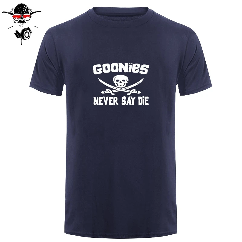 Мужская футболка с круглым вырезом GOONIES NEVER SAY хлопковая Повседневная в стиле