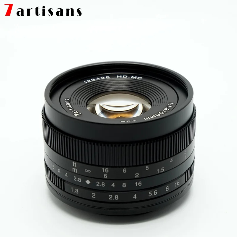 Объектив беззеркальной камеры 7artisans 50 мм f1.8 фоторамка для путешествий Canon