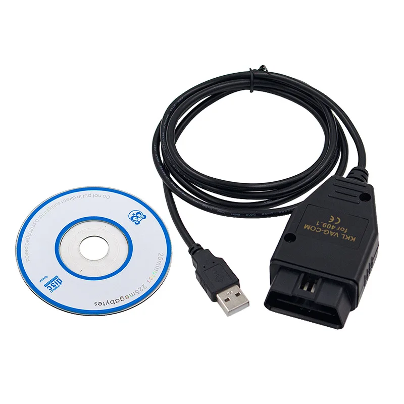 OBD2 USB VAG-COM kkl 409 1 Авто диагностический сканер кабель с FTDI Диагностический