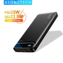 Power Bank 20000mAh 22.5W SCP Portable Charger Powerbank 10000 mAh External Battery PD 20W Fast Charging For iPhone 13 Xiaomi mi