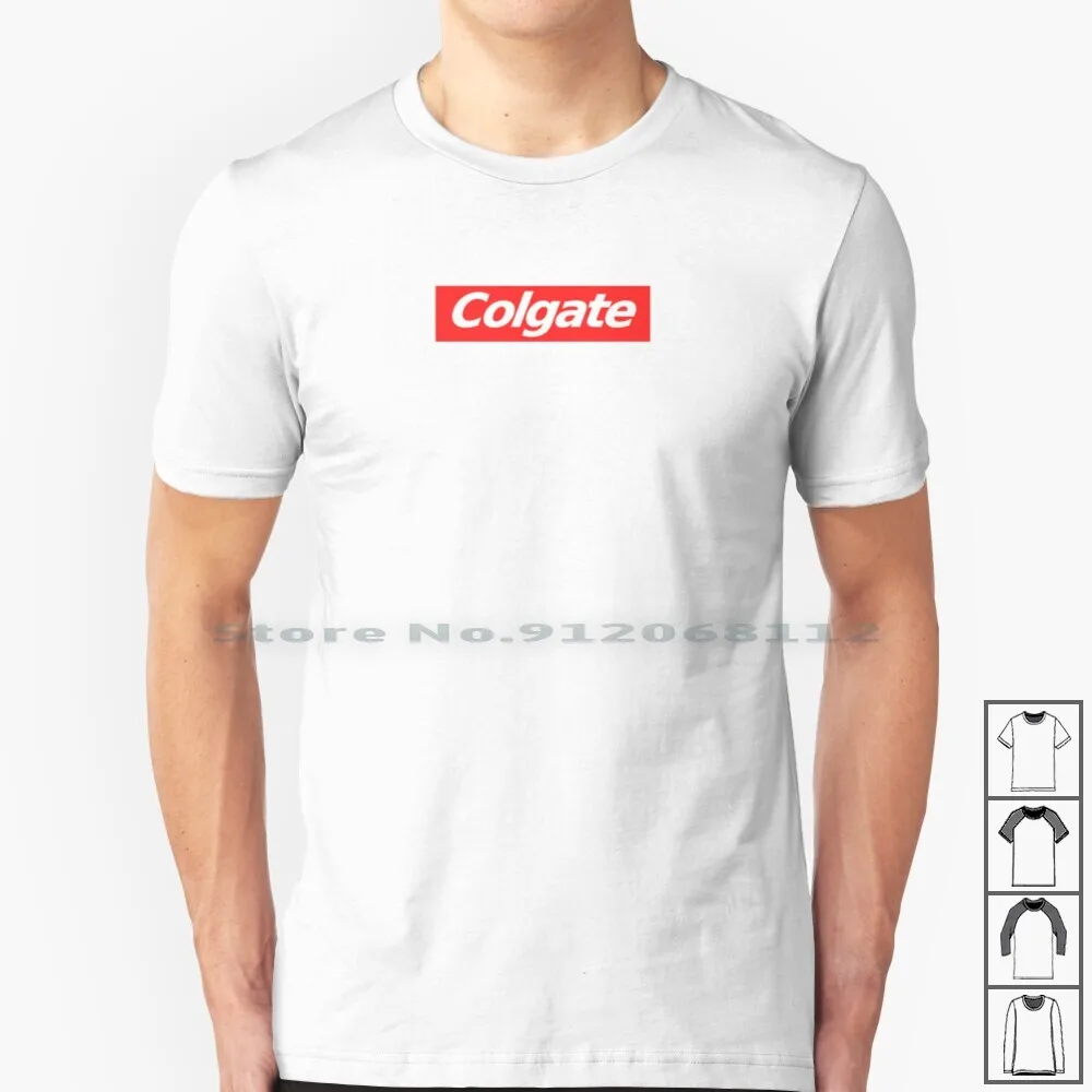 Зубная паста 100% хлопок Colgate Bogo Boxlogo Mockup зубная | Мужская одежда