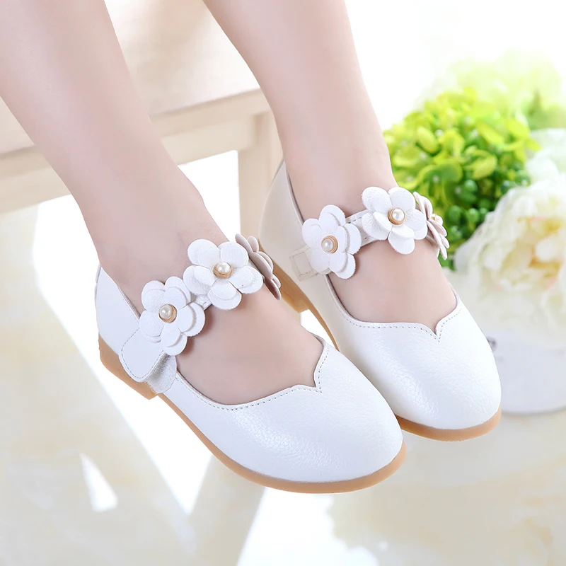 

1-13y Spring And Autumn Girls Shoes Flowers Princess Shoes Bling Kids Flats Sequined Cloth Soft Shoes Floral Baby Big Girls Shoe