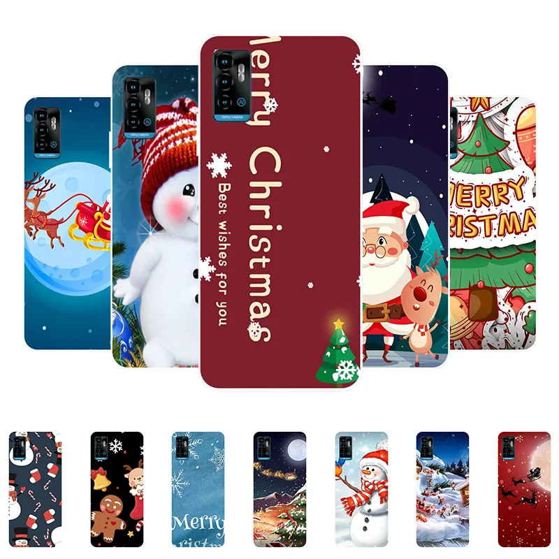 

Christmas Case For ZTE Blade A71 Cover Silicone Soft TPU Coque Fundas For ZTE Blade A71 A 71 BladeA71 2021 Phone Cases
