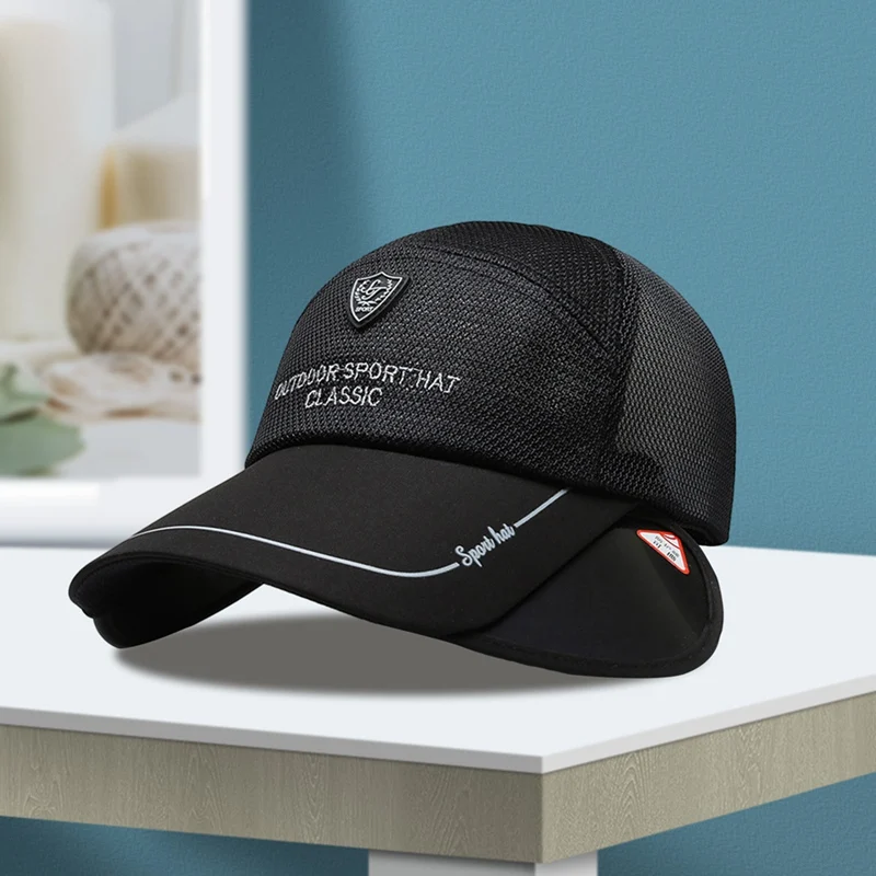 

Unisex Summer Sun Hat Visor Caps Retractable Scalable Brim Baseball Cap UV Protection Beach Sun Visor Hats
