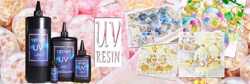 YZY ART UV Смола твердое ультрафиолетовое отверждение Смола солнечное лечение Активированный солнечный свет Kawaii Ремесла прозрачный тонкий/толстый тип