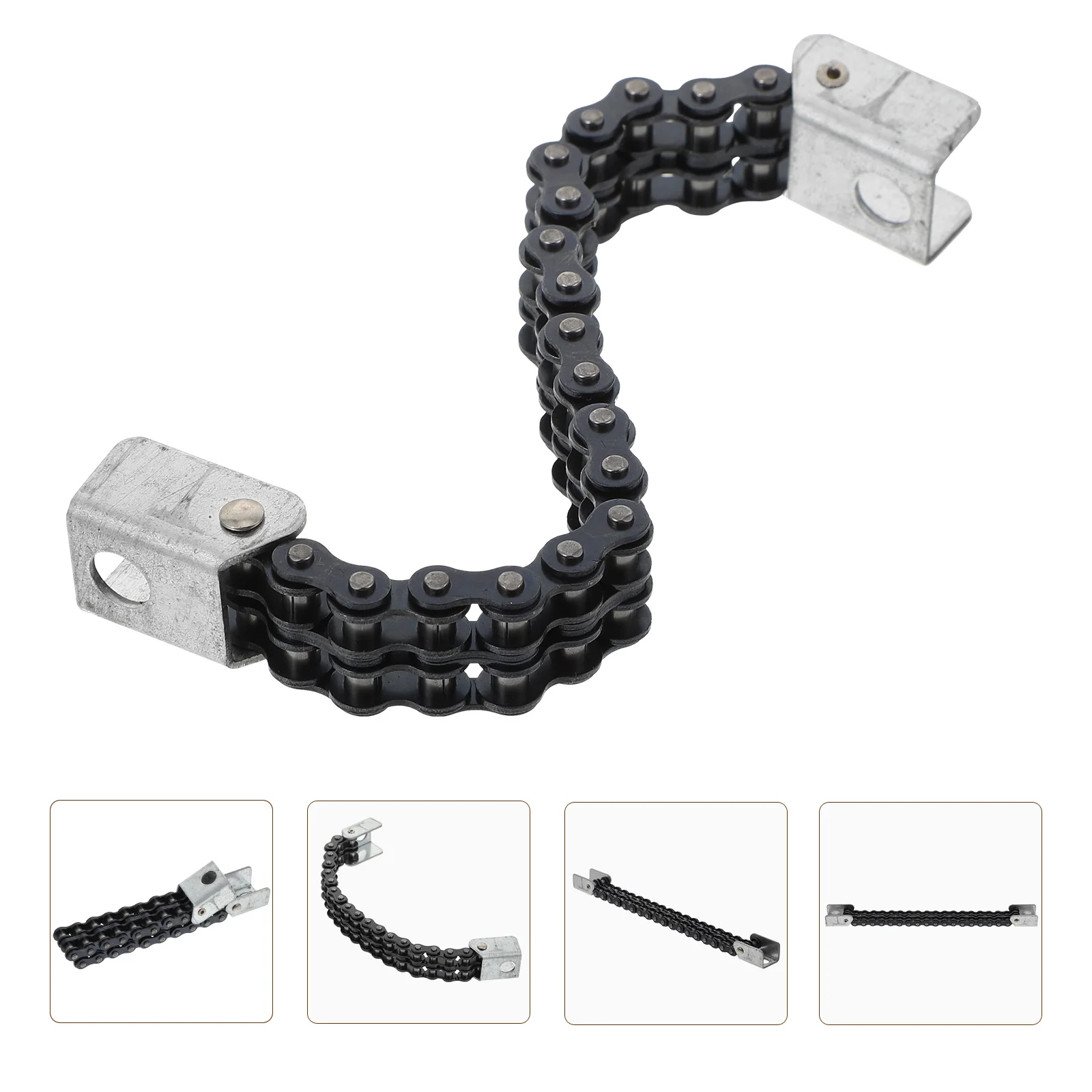 

1Pc Durable Drum Kit Hammer Pedal Chain Pedal Chain Drum Pedal Supply (Black)