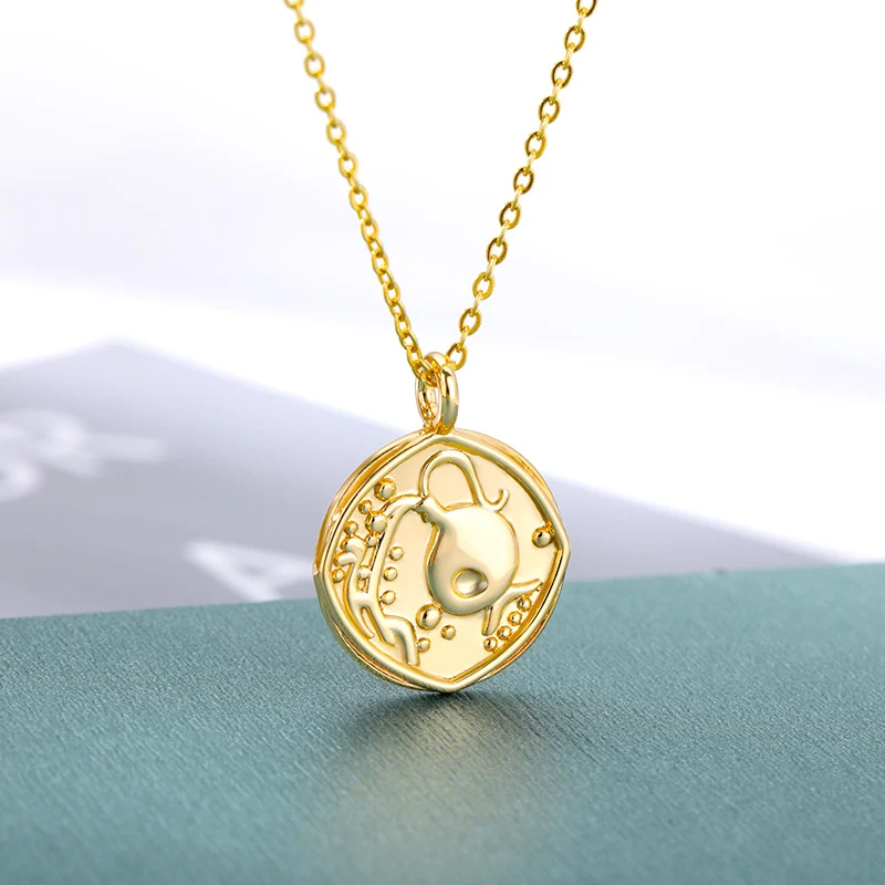 Ожерелье женское из нержавеющей стали с кулоном-знаком зодиака 12 знаков |