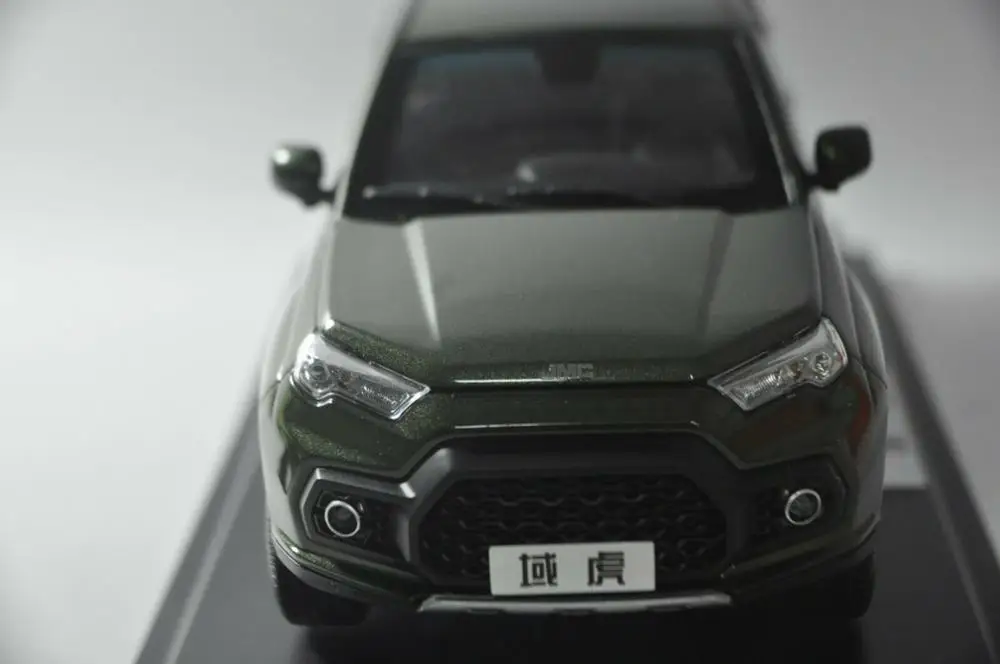 1:18 литая модель для JMC Yuhu 7 2018 зеленый пикап игрушечный автомобиль из сплава