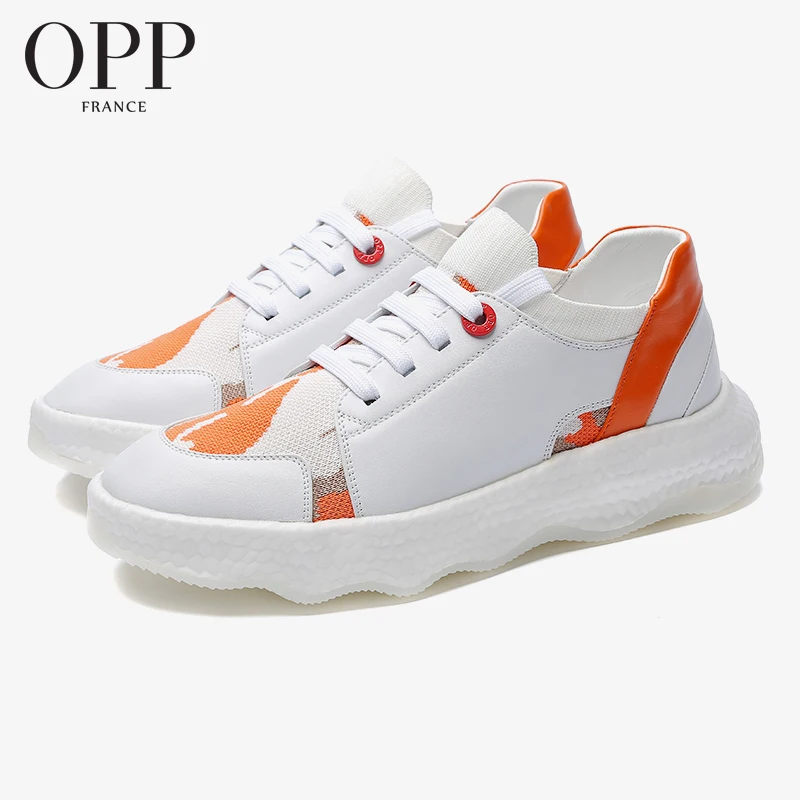 Ботинки OPP мужские дышащие кружевные сетчатая поверхность увеличенная толстая