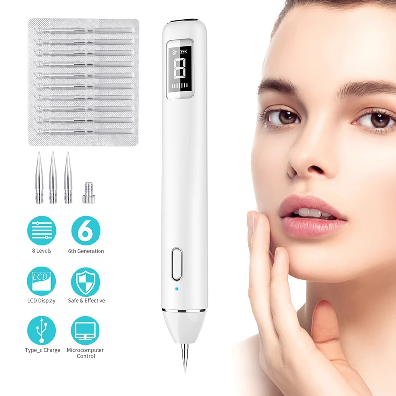 

LCD Plasma Pen Skin Tag Removal Machine Freckle Remove Pen Wart Remover Mole Tattoo Remover Machine